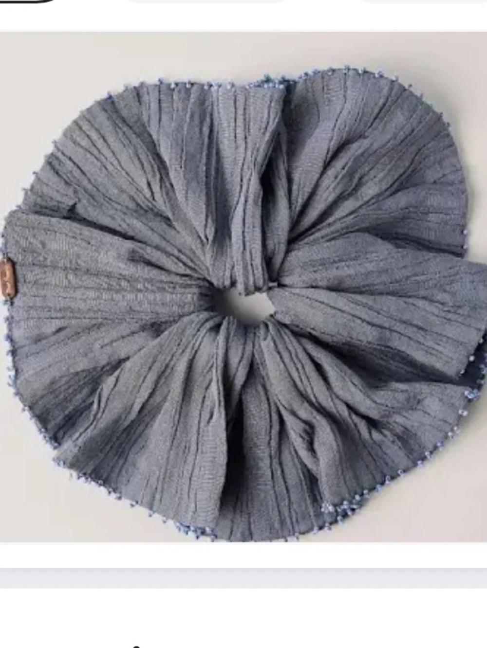 Free People Calypso Beaded Trim Scrunchie NWT